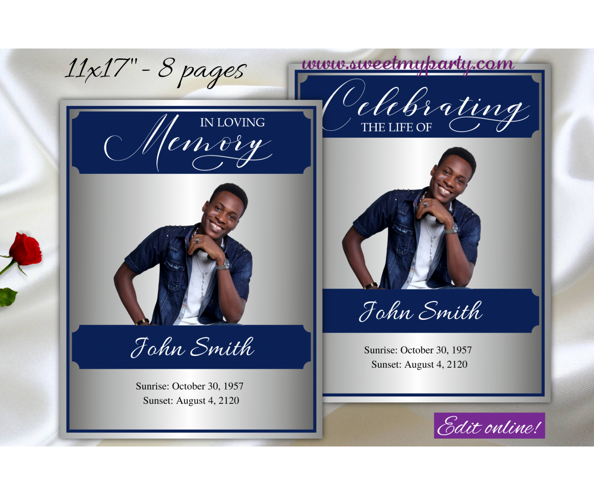 funeral backgrounds for programs