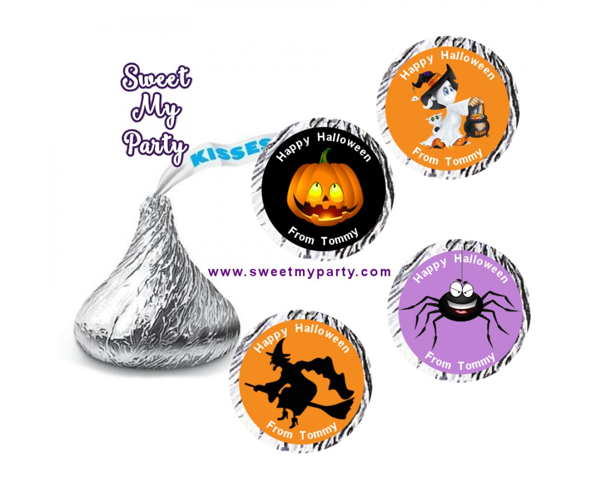 Halloween Hershey Kisses Stickers Personalized Halloween Hershey Halloween Hershey Kisses Stickers Personalized Halloween Hershey