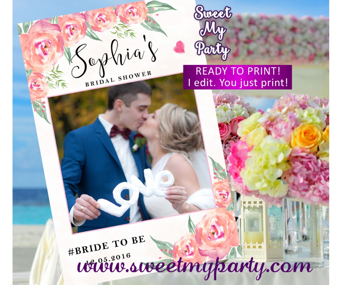floral photo booth props