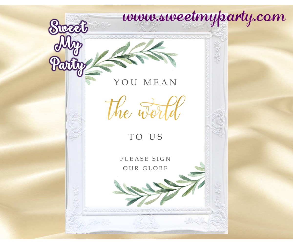 Greenery World Visitor E book signal printable,Greenery Visitor E book indicator printable, (78) graphic relating to Printable Globe Template referred to as Greenery World Visitor E book signal printable,Greenery Visitor E book signal printable, (78)