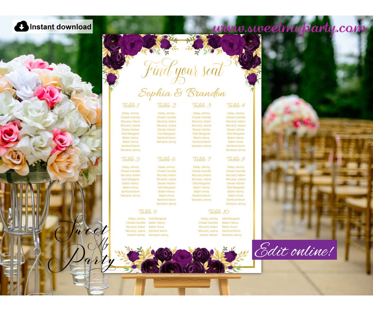 wedding seating chart template wedding table plan wedding canva seating chart template