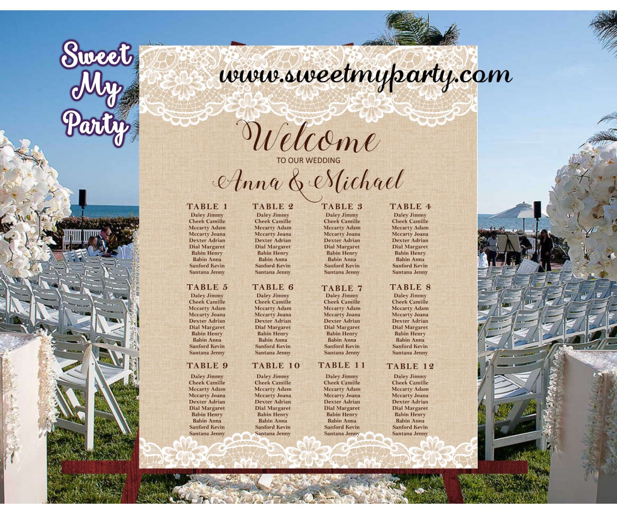 Rustic Wedding Seating Chart