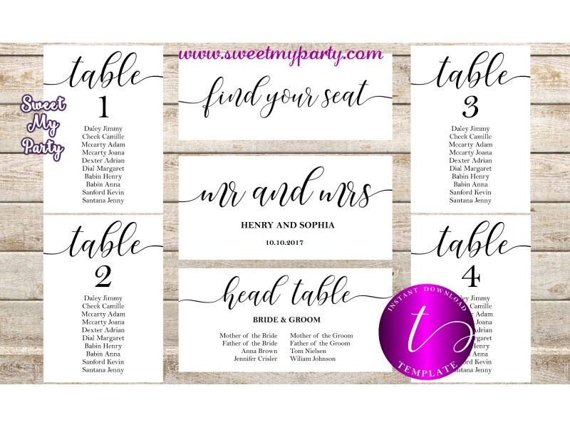 rustic weding seating chart template printable rustic wedding find