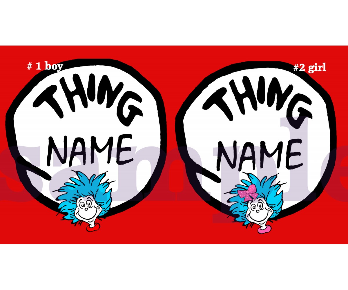 thing 1 and thing 2 printable iron on transfer